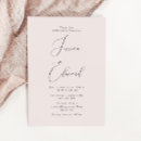 Search for elegant dusty rose wedding invitations Minimal