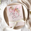 Search for its a girl invitations Coquette