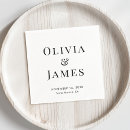 Search for bride and groom napkins Minimalist