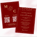 Search for deep red wedding invitations Calligraphy