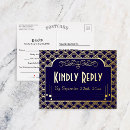 Search for gold foil art deco invitations 1920's