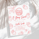 Search for strawberry baby girl shower invitations Pink