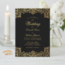 Search for antique wedding invitations Black