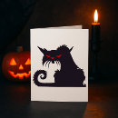 Search for evill halloween cards Black cat