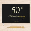 Search for anniversary guest books Gold foil