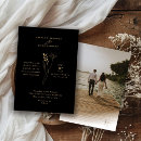 Search for black and gold wedding invitations Floral