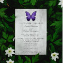 Search for purple butterfly wedding invitations Modern