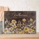 Search for sunflower chopping boards Rustic