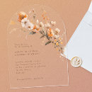 Search for brown and orange wedding invitations Floral