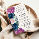 Search for navy and purple wedding invitations Summer