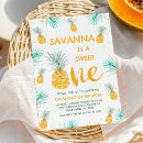 Search for sweet as pineapple invitations For kids