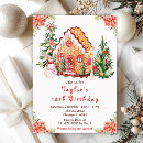 Search for gingerbread house birthday invitations Watercolor