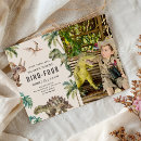 Search for dinosaur fourth birthday invitations Cute dinosaurs