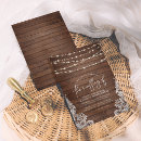 Search for wood and lace wedding invitations Barn