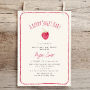 Search for berry sweet baby girl shower invitations It's a girl