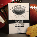Search for vintage football invitations Simple