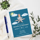 Search for boys photo birthday invitations Aeroplane