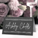 Search for handwritten wedding place cards Black and white