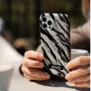 Search for black and white abstract iphone cases Zebra
