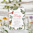 Search for little lady baby shower invitations Love bug