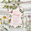 Search for little lady baby shower invitations Love bug