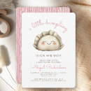 Search for dumpling baby shower invitations Pink