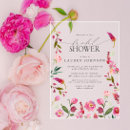 Search for watercolor flowers bridal shower invitations Botanical