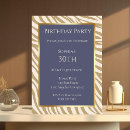 Search for zebra birthday invitations Modern