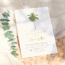 Search for palm tree bridal shower invitations Botanical