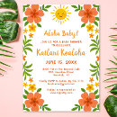 Search for tropical floral baby shower invitations Luau