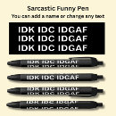 Search for funny writing supplies Sarcastic