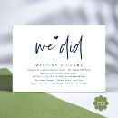 Search for we eloped reception invitations Elopement