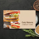 Search for sandwich shop business cards Caterer