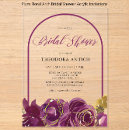 Search for plum bridal shower invitations Elegant