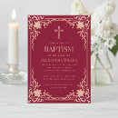 Search for deep red invitations Burgundy