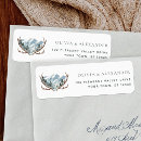 Search for rustic antlers return address labels Bohemian