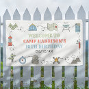 Search for camp party banners Camping birthday party