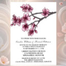 Search for cherry blossom bride invitations Bride and groom