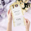 Search for all white birthday invitations Gold