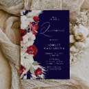 Search for red white quinceanera invitations Floral