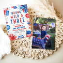 Search for young wild and 3 birthday invitations For kids