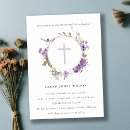 Search for wreath christening invitations Modern elegant