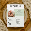 Search for pet sitter flyers Qr code