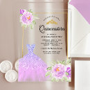 Search for purple quinceanera invitations Dress