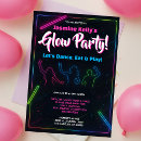 Search for glow dance party invitations Glow in the dark