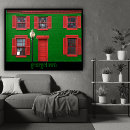 Search for christmas window posters Red