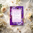 Search for purple rose wedding invitations Pink