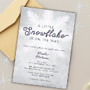 Search for a little snowflake baby shower invitations Modern elegant