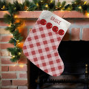 Search for flannel christmas stockings Red