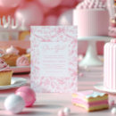 Search for pink toile invitations Toile de jouy